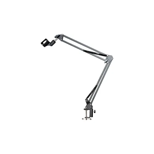 Image of Techtest Heavy Duty Adjustable Dual Mike Stand Condenser Microphone Stand for Studio Recording Mic Stand