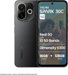 Tecno Spark 30C 5G (Midnight Shadow, 64GB, 4GB RAM)