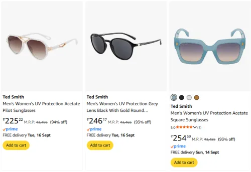 Image of Ted Smith Sunglasses Upto 94% Discount