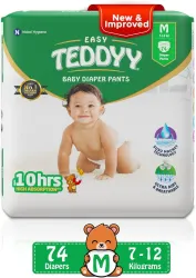TEDDYY Easy Diaper Pants – Size M (74 Pieces)