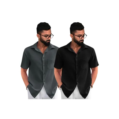 Image of Tee Projekt Men’s Solid Shirts * Pack of 2