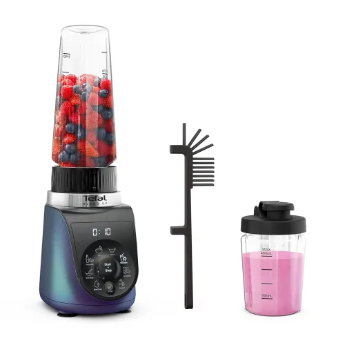 Image of Tefal Blend Up, , Quiet Mode, 6 Powelix Blades,8 Preset Programmes, Auto Cleaning,2Durable Bottles 0.7L & 0.4L, Smoothie