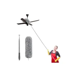 TEKCOOL 2026 Upgraded Long Handle Microfiber Feather Ceiling Duster for Dust Cleaning Extendable Pole 30-100 Inch for Cl