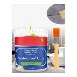 TEKCOOL Crack Seal Glue 300gm with Brush Transparent Waterproof Resin Epoxy for Roof Leakage Crack Seal Agent Roof Water