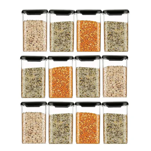 Image of TEKCOOL Air Tight Kitchen Containers Set (Pack of 10, 1200 ML) 