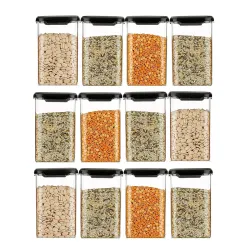 TEKCOOL Air Tight Kitchen Containers Set (Pack of 10, 1200 ML) 