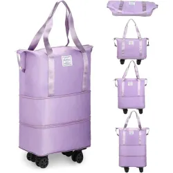 TEKCOOL Nylon 41 Liter Expandable Foldable Travel Duffle Bag