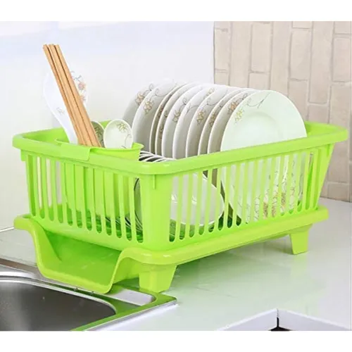 Image of TEKCOOL Plastic Durable Kitchen Drainer Dish Rack