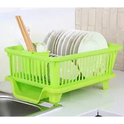 TEKCOOL Plastic Durable Kitchen Drainer Dish Rack