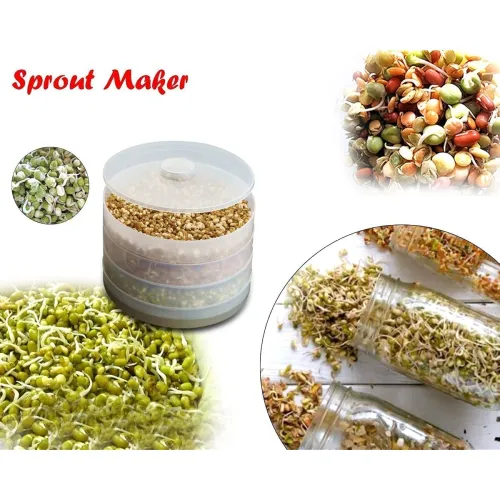 Image of TEKCOOL Plastic Sprout Maker with 4 Compartments - 500ml