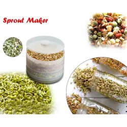TEKCOOL Plastic Sprout Maker with 4 Compartments - 500ml