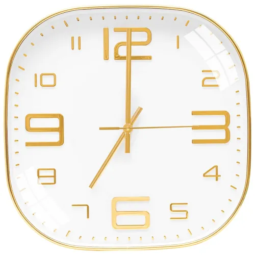 Image of TEKCOOL Plastic Analogue Wall Clock 12 \' Silent Quartz Decorative Latest Wall Clock Non-Ticking Classic Clock Battery O