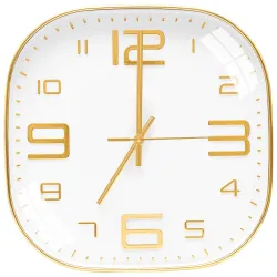 TEKCOOL Plastic Analogue Wall Clock 12 \ Silent Quartz Decorative Latest Wall Clock Non-Ticking Classic Clock Battery O
