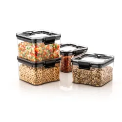 TEKCOOL Silicone, Glass Air Tight Containers For Kitchen Storage Set, Bpa Container For Kitchen Storage Set, Kitchen Org