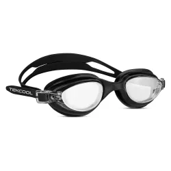 TEKCOOL Silicone swimming goggles (Black)