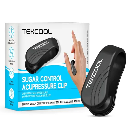 Image of TEKCOOL Sugar Control Acupressure Clip for Diabetics Sugar Control LI4 Acupressure Point Clip Headache Relief Products M