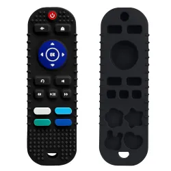 tekme Silicone Remote Teether For Baby, Remote Teether For 3+ Months And 6 To 12 Months Baby, Helps Biting Skills Development, Colour & Shape Recognition, Teething Toys For Babies And Toddle...