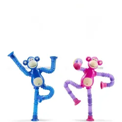 Telescopic Suction Cup Kids Travel Toys for Flight Pull String Toys for Babies