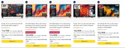 Televisions at minimum 72% Discount