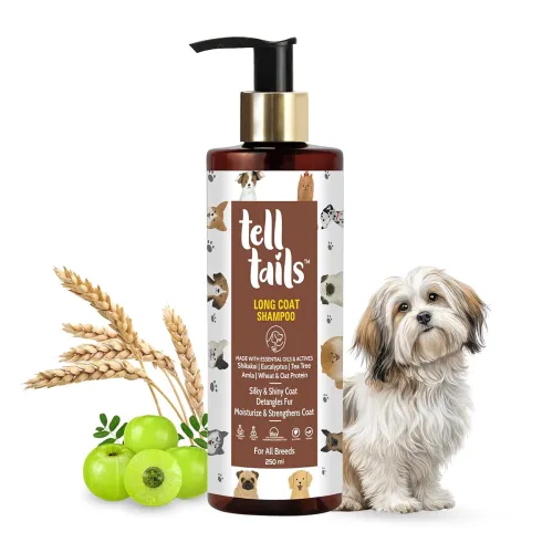 Image of TELLTAILS Long Coat Shampoo | For Long-Haired Dogs