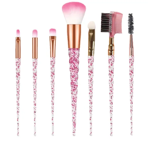 Image of TEMPERIA (7pcs) Makeup Brush Set - Soft Bristles Make Up Brushes Sets Kit for Foundation, Concealers, Eyeshadow, Blush, 
