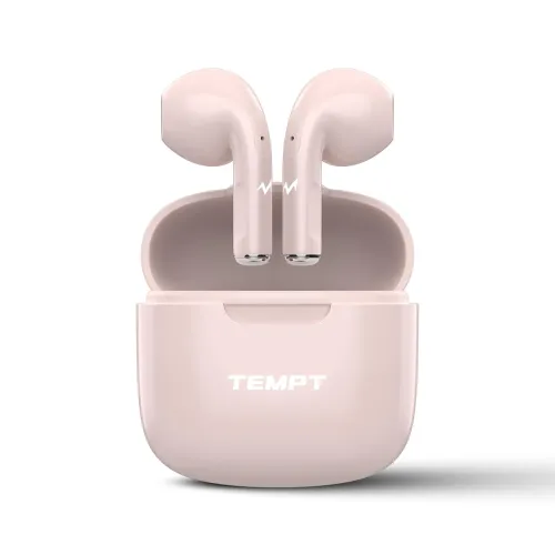 Image of Tempt Dots True Wireless Earbuds (Peach)
