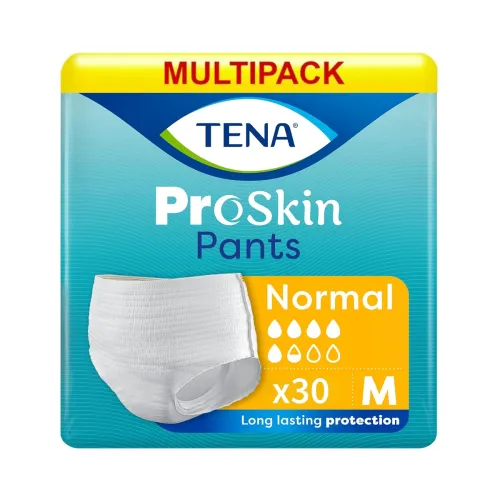Image of TENA Normal Unisex Adult Diaper Pants Style, Medium Size (M) | 10 Units × 3