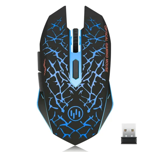 Image of TENMOS K6 Wireless Gaming Mouse, Rechargeable, 3 DPI, 6 Buttons