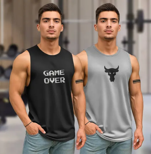 Image of TENRUN  Pack of 2 MENS VEST Men Vest