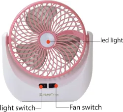 Terviiix High Speed Rechargeable Table Fan