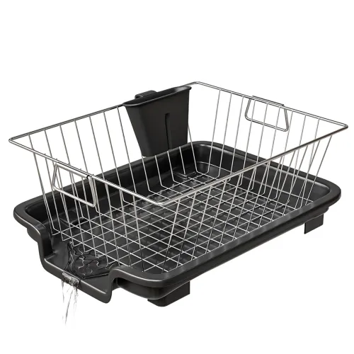 Image of TEX-RO Dish Drying Rack with Drainer Tray