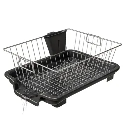 TEX-RO Dish Drying Rack with Drainer Tray
