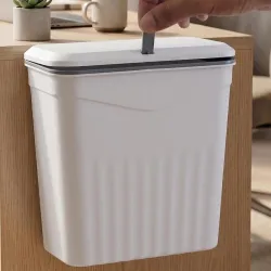 TEX-RO Hanging Dustbin for Kitchen with Lid, 9L 