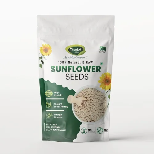 Image of Thanjai Natural Raw Sunflower Seeds | Protein & Fiber Rich | Immunity Booster | Healthy Snack | Keto & Vegan Friendly (5