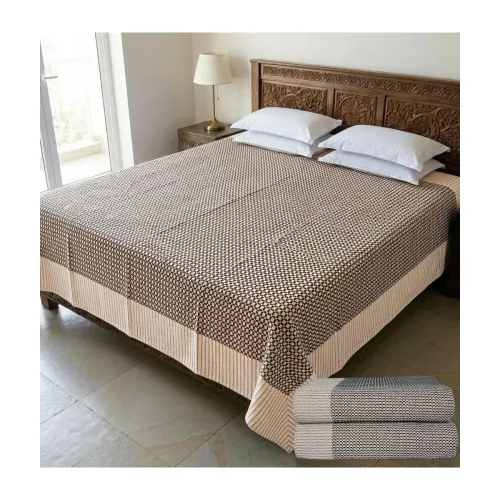 Image of THARUNSHA ELITE Single Size Cotton Blanket, 60 x 90 Inches, Set of 2THARUNSHA ELITE Single Size Cotton Blanket, 60 x 90 