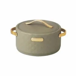 Thavor Stainless Steel 2000Ml Casserole |Advanced Pu Insulation|Elegant Design Insulation|Keeps Food Hot&Fresh For Long Hrs|Chapati,Roti,And More (Green)