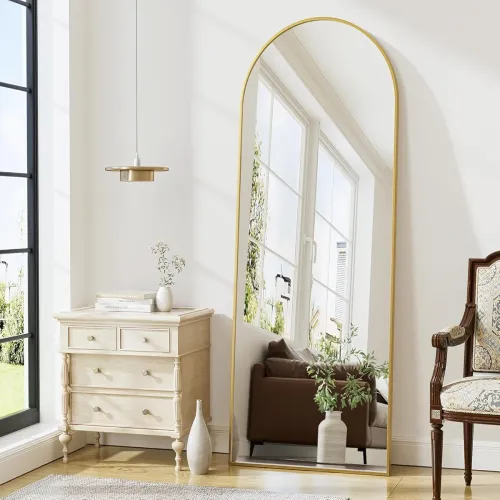 Image of The Artment Vista Arched Full Length Mirror, Gold (150×40 cm)