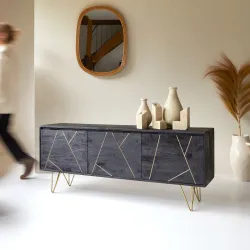 The Attic Clapham TV Cabinet Solid Wood Sideboard TV Cabinet for Living Room
