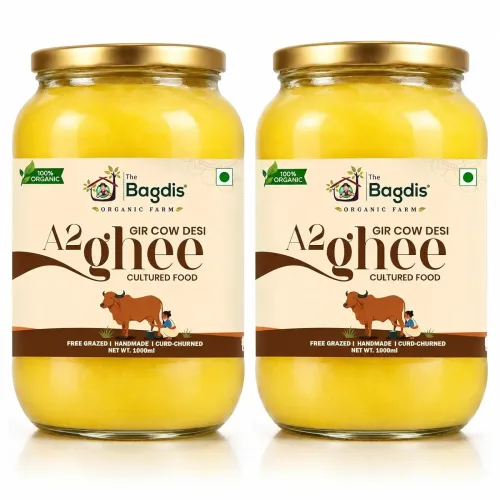 Image of The Bagdis Organic A2 Gir Cow Ghee | Hand-Churned Cultured Bilona Ghee