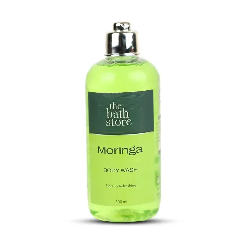 Image of The Bath Store Moringa Body Wash Shower Gel | Exfoliating Body Wash For Dry Skin & Oily Skin | 