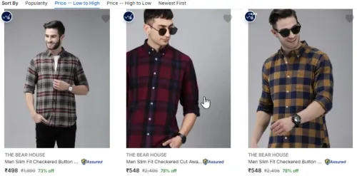 Image of THE BEAR HOUSE Casual Shirts at minimum 70% Discount