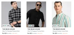 THE BEAR HOUSE Clothings & Apparels at minimum 70% Discount