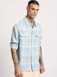 THE BEAR HOUSE  Men Oversized Fit Casual Shirt