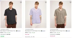 THE BEAR HOUSE  Men Regular Fit  Collar Casual Shirt Starting At ₹575