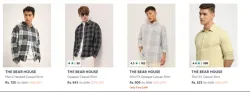 THE BEAR HOUSE Mens Shirts Upto 80% OFF