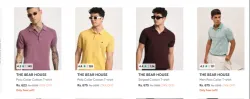 THE BEAR HOUSE Mens T-Shirt Minimum 70% Discount