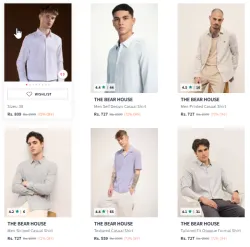 The Bear House Men Shirt Minimum 70% Discount