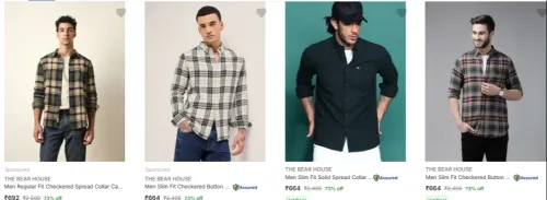Image of The Bear House Men's Shirts up to 73% Discount