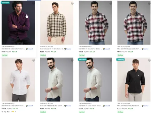 Image of The Bear house Men's shirts Up to 72% Discount