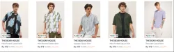 The Bear House Shirt Mens at minimum 70% Discount